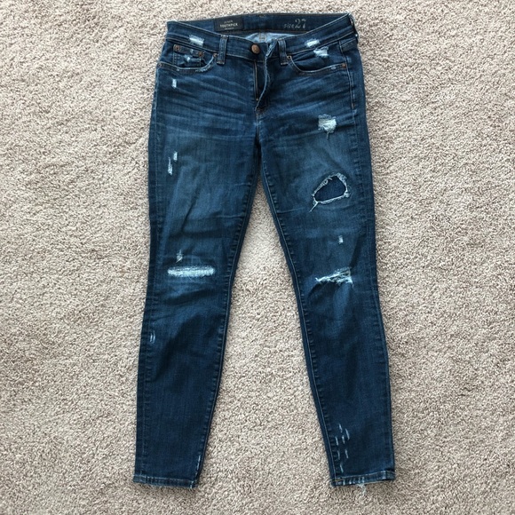 J. Crew Denim - Jcrew Distressed Toothpick Jean in Miller Wash